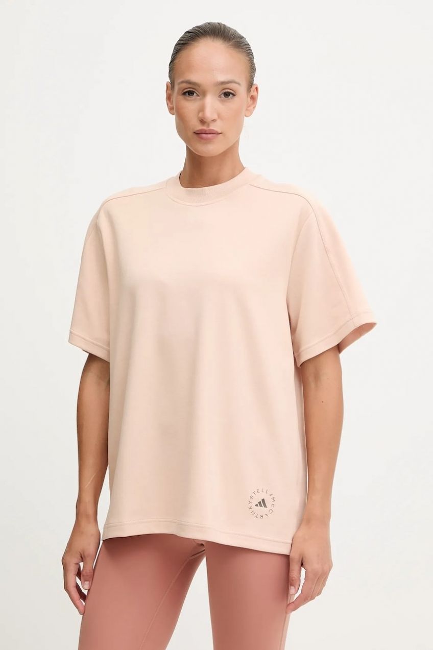 Športové tričko adidas by Stella McCartney béžová farba, JW4525