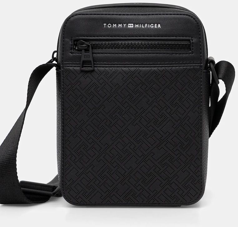 Malá taška Tommy Hilfiger čierna farba, AM0AM13836