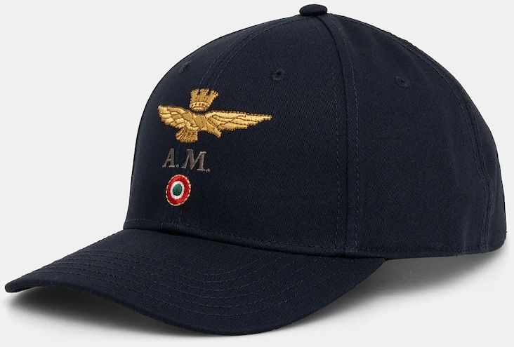 Bavlnená šiltovka Aeronautica Militare tmavomodrá farba, HA1100UCT02848