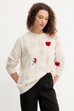 Vlnený sveter Twinset béžová farba, ľahký, 252TP3313