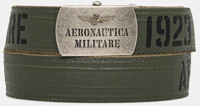 Bavlnený pás Aeronautica Militare zelená farba, CI0317UCT03585