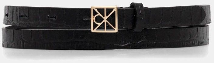 Kožený opasok Calvin Klein čierna farba, LV04F7053G