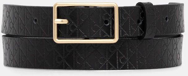 Kožený opasok Calvin Klein čierna farba, LV04F7049G