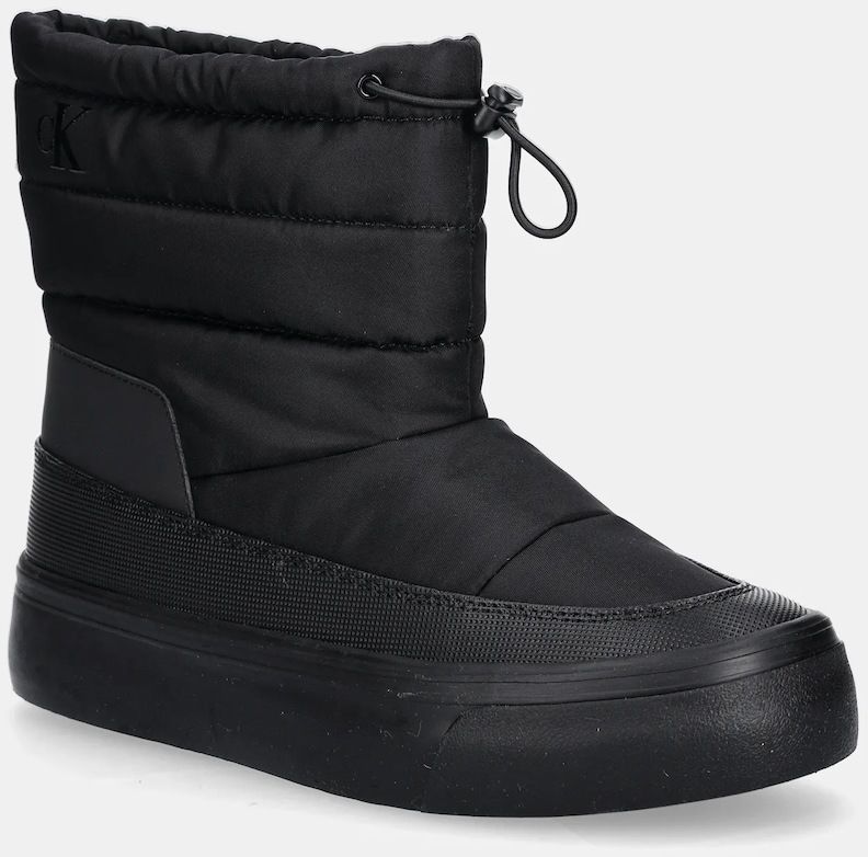 Snehule Calvin Klein VULC FLATF SNOWBOOT NYLON čierna farba, YW0YW01977