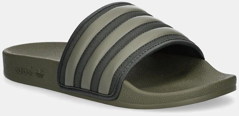 Šľapky adidas Originals Adilette zelená farba, JR3624