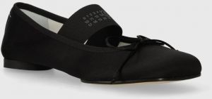 Baleríny MM6 Maison Margiela Anatomic Ballerinas čierna farba, S59WZ0093