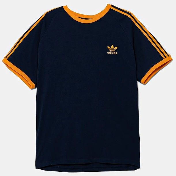 Tričko adidas Originals 3-Stripes pánske, tmavomodrá farba, s nášivkou, KA0472