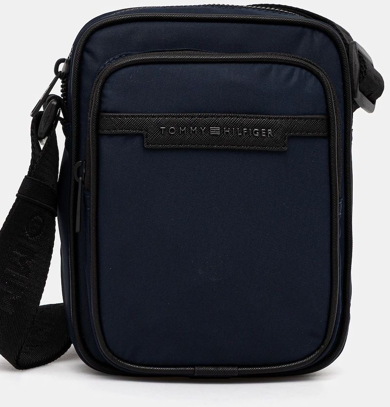 Malá taška Tommy Hilfiger zelená farba, AM0AM13465