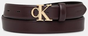 Kožený opasok Calvin Klein hnedá farba, LV04F7054G