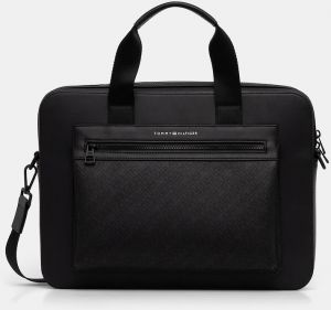 Taška Tommy Hilfiger čierna farba, AM0AM13835