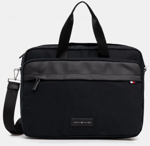 Taška Tommy Hilfiger čierna farba, AM0AM13619