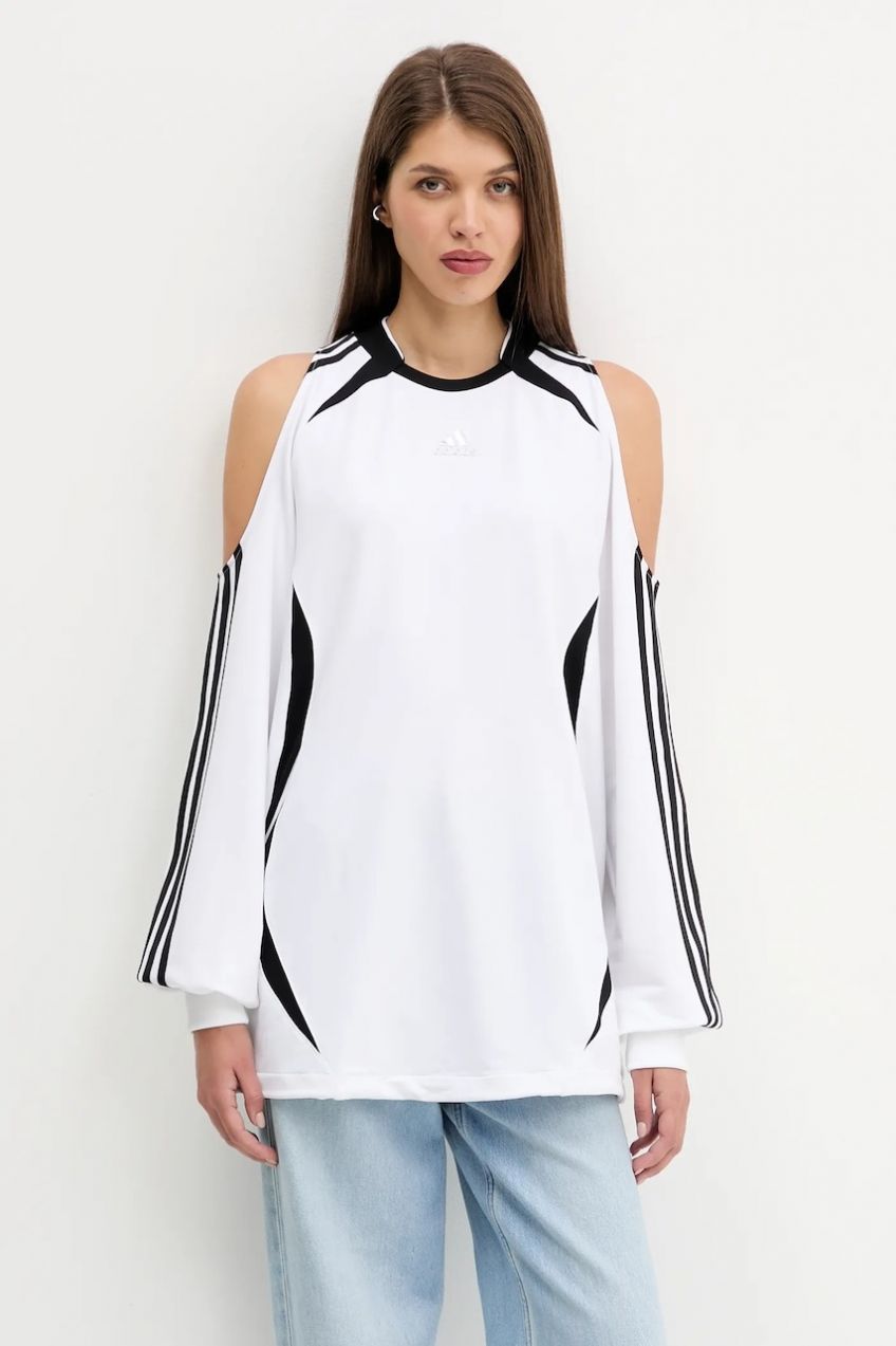 Mikina adidas Originals Fashion Jersey biela farba, jednofarebná, KE9797