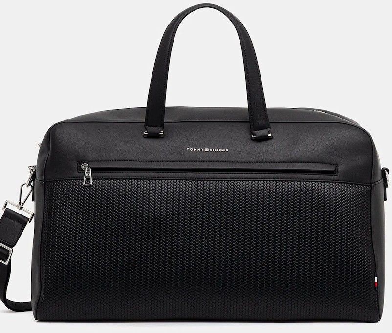 Taška Tommy Hilfiger čierna farba, AM0AM13663
