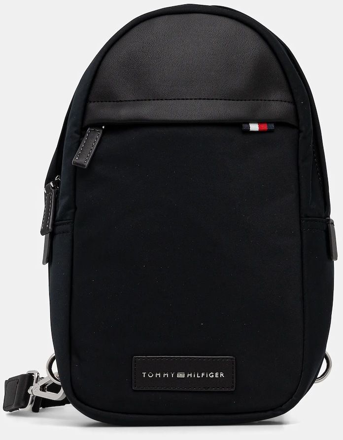 Malá taška Tommy Hilfiger čierna farba, AM0AM13622