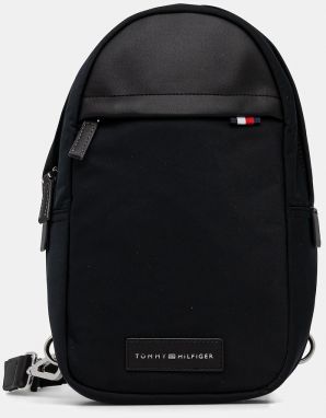 Malá taška Tommy Hilfiger čierna farba, AM0AM13622