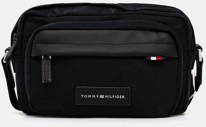 Malá taška Tommy Hilfiger čierna farba, AM0AM13786