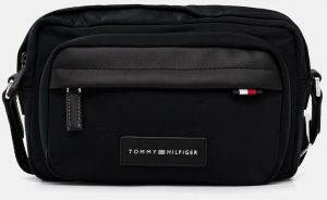 Malá taška Tommy Hilfiger čierna farba, AM0AM13786