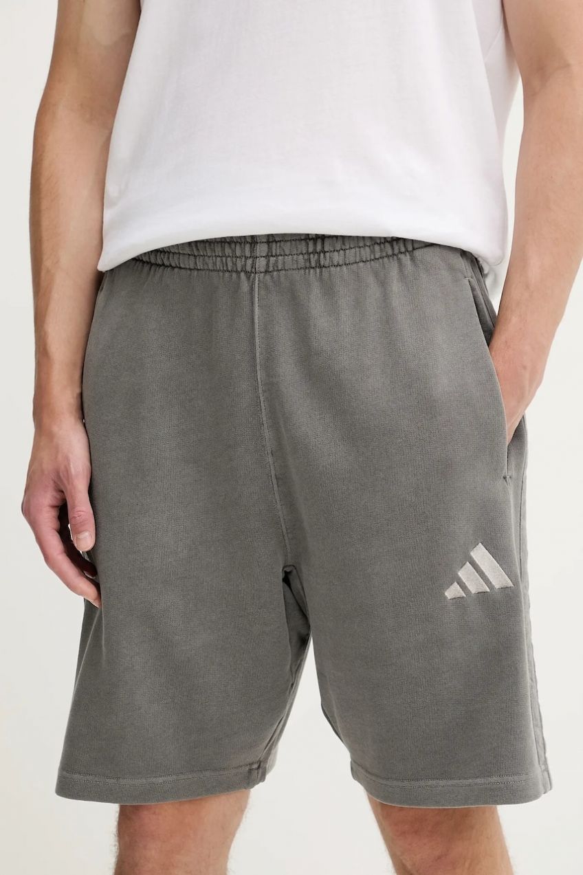 Bavlnené šortky adidas All SZN šedá farba, JN0607