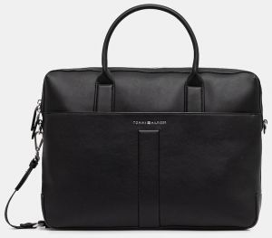 Taška na notebook Tommy Hilfiger čierna farba, AM0AM13655