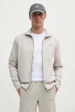 Mikina Calvin Klein pánska, béžová farba, jednofarebná, K10K114487
