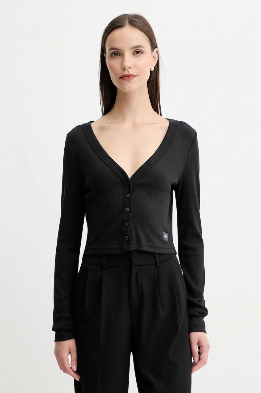 Kardigán Calvin Klein Jeans biela farba, ľahké, LV047C204G
