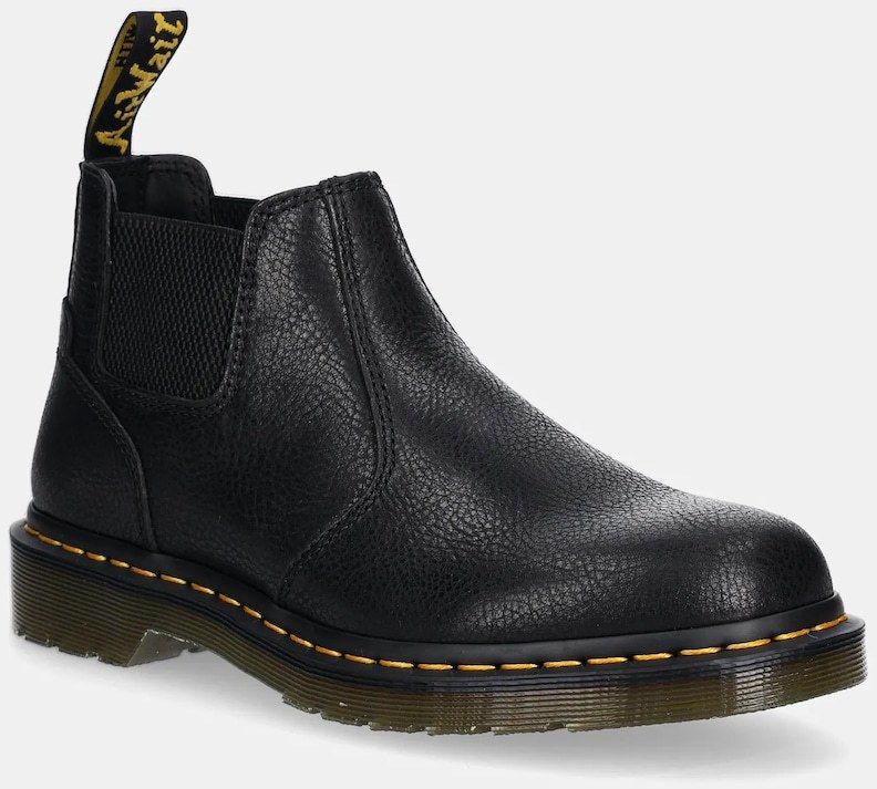 Kožená obuv Dr. Martens 2976 Lo Chelsea Boot čierna farba, DM40587001