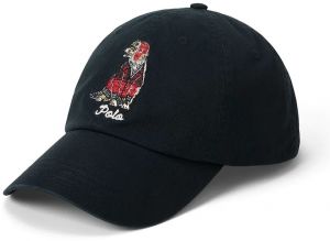 Bavlnená šiltovka Polo Ralph Lauren čierna farba, 710982060