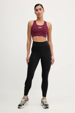 Športové legíny EA7 Emporio Armani čierna farba, jednofarebné, AF12625.7W000679