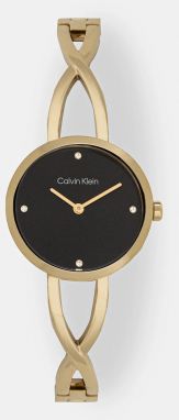 Hodinky Calvin Klein dámske, zlatá farba, 25100059