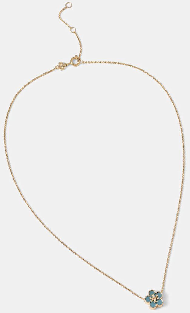 Pozlátený náhrdelník Tory Burch Kira Flower Pendant 158996.702