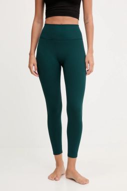 Legíny na jogu adidas Performance All me zelená farba, jednofarebné, JW7590
