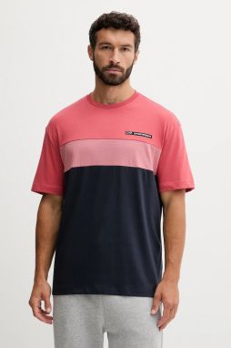 Tričko EA7 Emporio Armani pánske, ružová farba, s potlačou, AF16548.7M000935