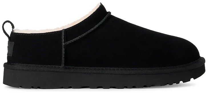 Semišové papuče UGG Classic Micro čierna farba, 1173891.BLK