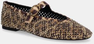 Semišové baleríny Kurt Geiger London Mayfair Ballet Flat béžová farba, 2656339289