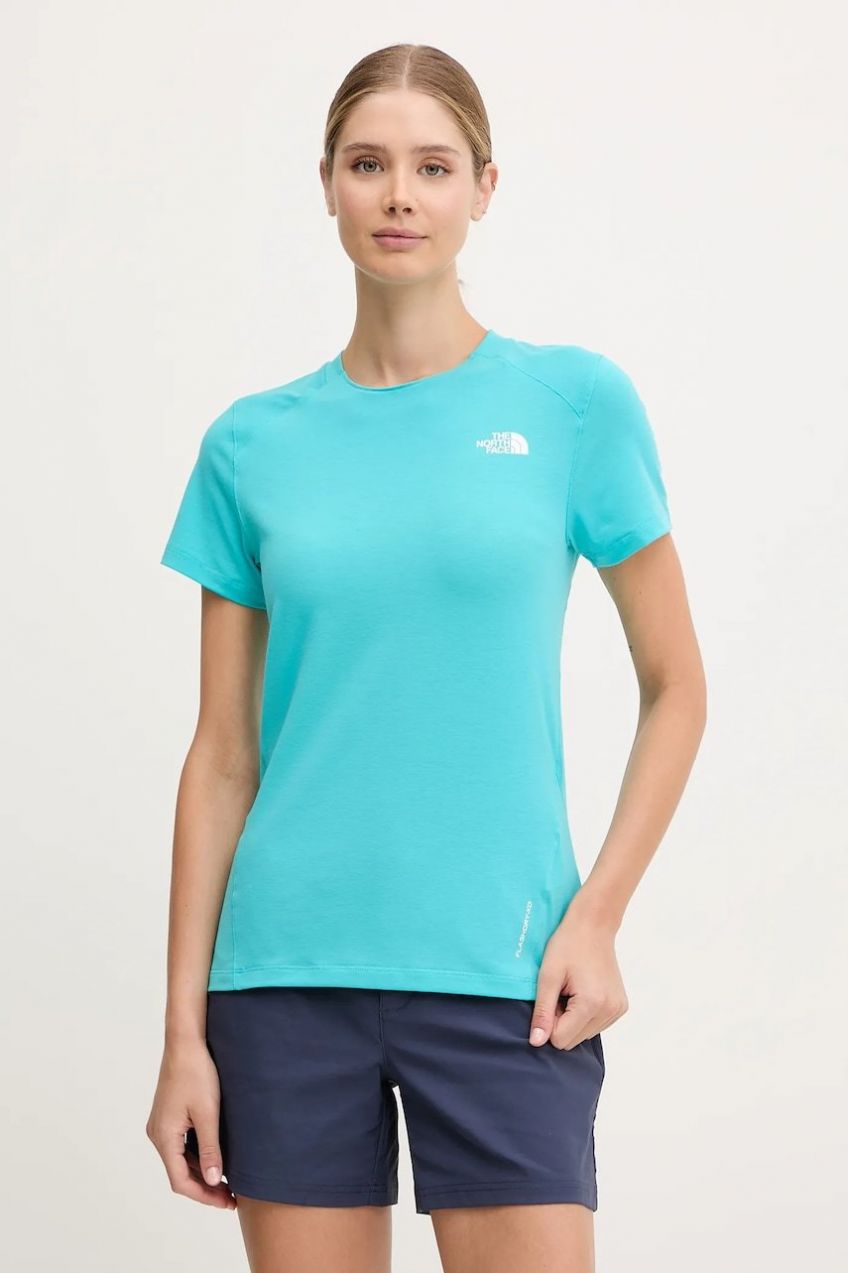 Športové tričko The North Face Lightning Alpine tyrkysová farba, NF0A8BT56IB1