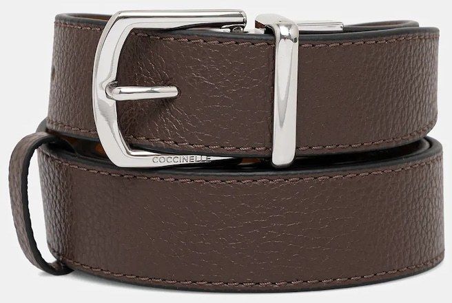 Kožený opasok Calvin Klein čierna farba, LV04D7016G