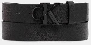 Kožený opasok Calvin Klein čierna farba, LV04D7022G