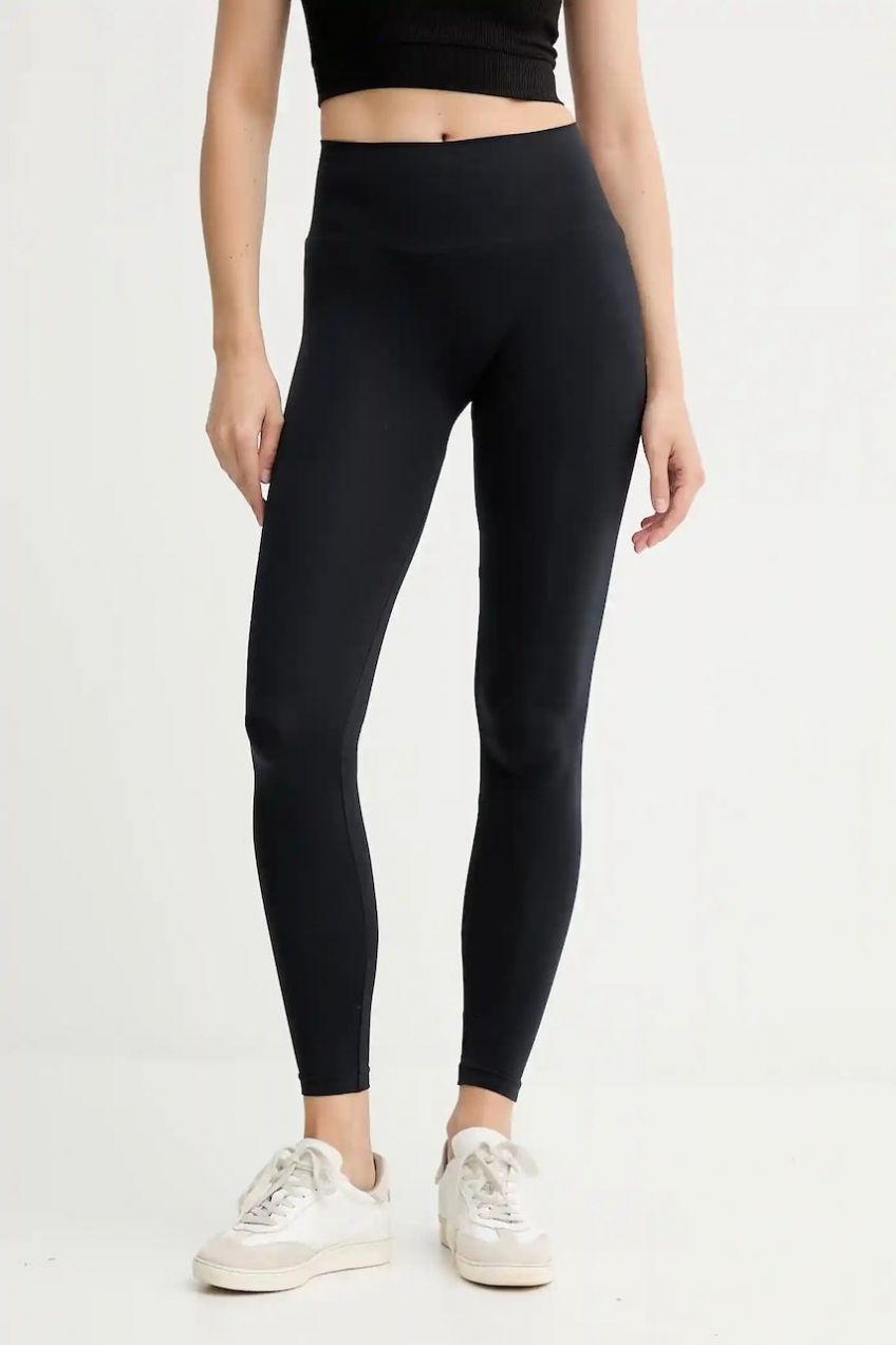 Legíny Calvin Klein čierna farba, jednofarebné, 701233681