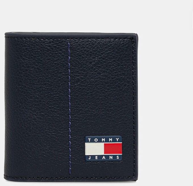 Peňaženka Tommy Jeans pánska, tmavomodrá farba, AM0AM13698