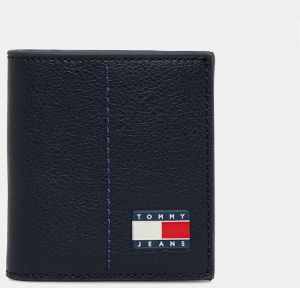 Peňaženka Tommy Jeans pánska, tmavomodrá farba, AM0AM13698