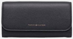 Peňaženka Tommy Hilfiger dámska, tmavomodrá farba, AW0AW17734