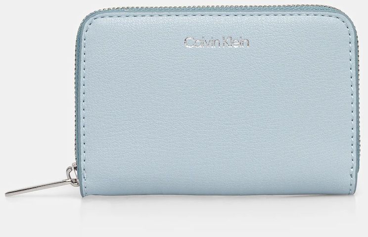 Peňaženka Calvin Klein dámska, modrá farba, LV04F1091G