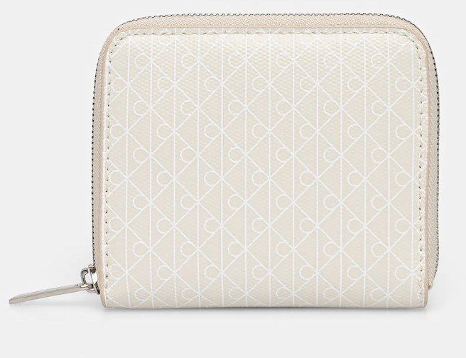 Peňaženka Calvin Klein dámska, biela farba, LV04F1089G