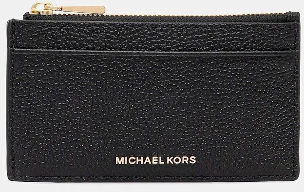 Kožená peňaženka MICHAEL Michael Kors čierna farba, 32F5GJ6D8L