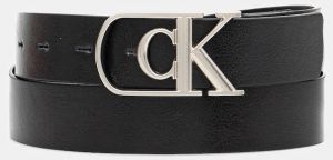 Kožený opasok Calvin Klein čierna farba, LV04D7020G