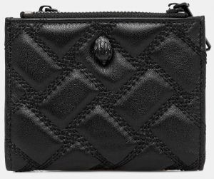 Kožená peňaženka Kurt Geiger London MINI PURSE KENSINGTON čierna farba, 648500109