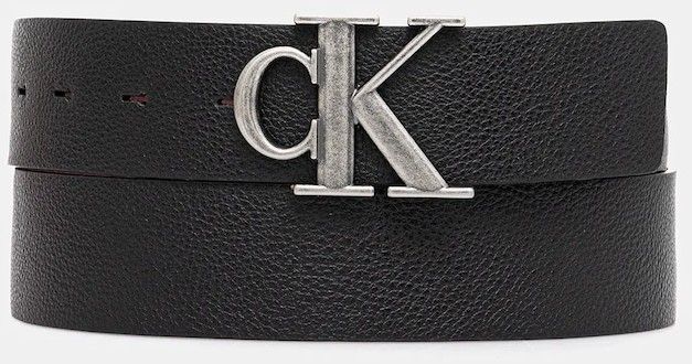 Obojstranný opasok Calvin Klein čierna farba, LV04D7017G