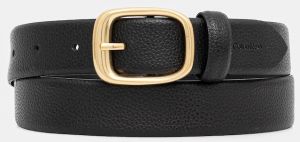 Kožený opasok Calvin Klein čierna farba, LV04F7023G