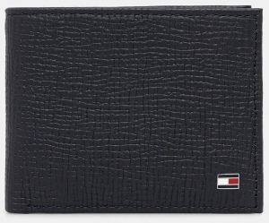 Kožená peňaženka Tommy Hilfiger tmavomodrá farba, AM0AM13708