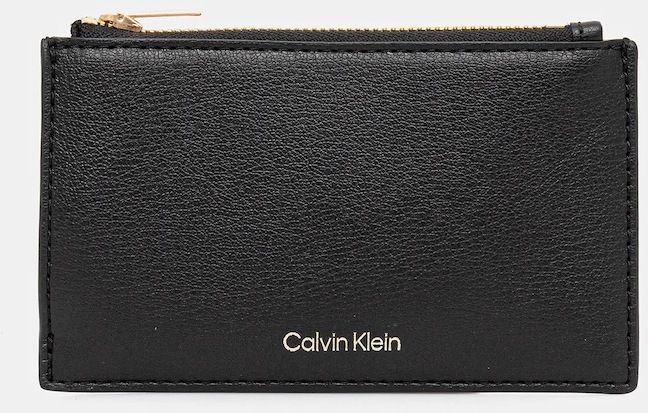 Peňaženka Calvin Klein dámska, čierna farba, LV04F1090G